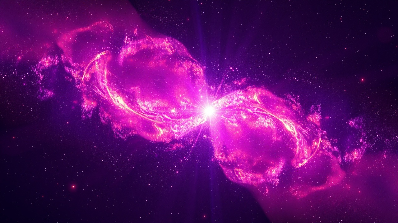 Две галактики в космическом единстве