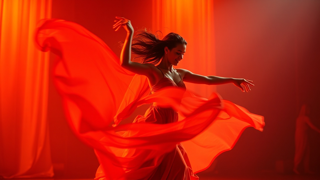 Экстатический танец в движении и свете